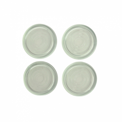 Антивибрационные подставки ИТАТЭН, D56мм, h6мм, прозрачные, тонкие, круглые, 4 шт