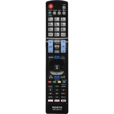 Универсальный пульт Huayu для LG RM-L999 RU (корпус AKB73756564 IVI, ОККО, Netflix)