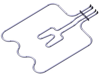 Тэн (нагревательный элемент) нижний для духовки Electrolux 8073677018