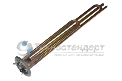 Тэн для водонагревателя, для Thermex, 2500W (1500+1000), медь, резьба под анод М4, фланец 64 мм, код 034016100000