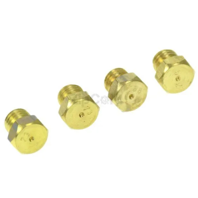 Набор форсунок (жиклеров)  (4 шт, ) горелки для газовой плиты (0,55мм, 2х0.73мм, 0,88мм)