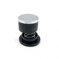 Ручки плиты с пружинкой Черные с хром.накладкой универсальные