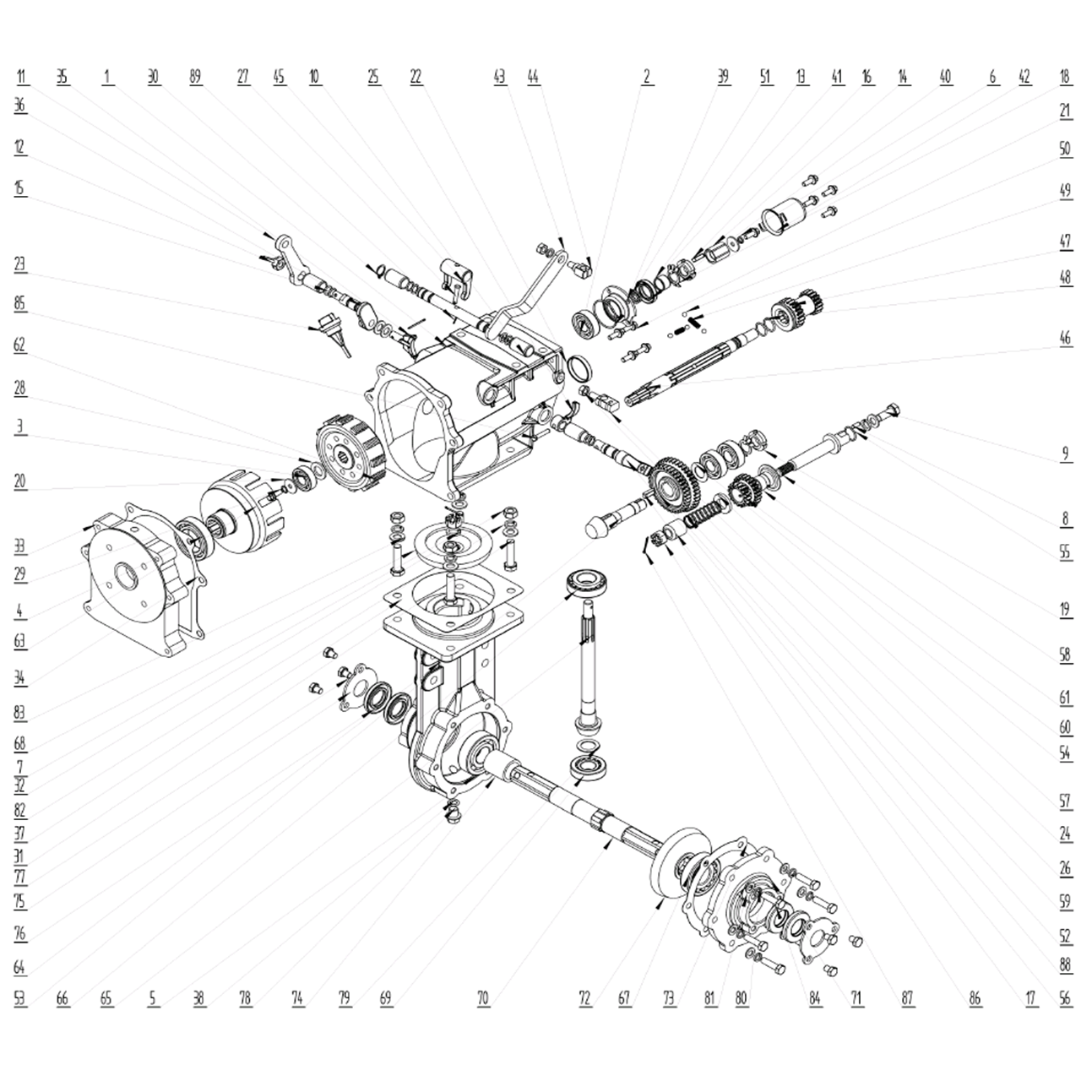 Мотоблок бензиновый с ВОМ МТШ-500
