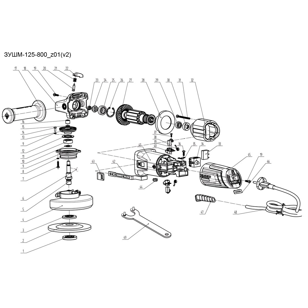 Машина углошлифовальная ЗУШМ-125-800_z01