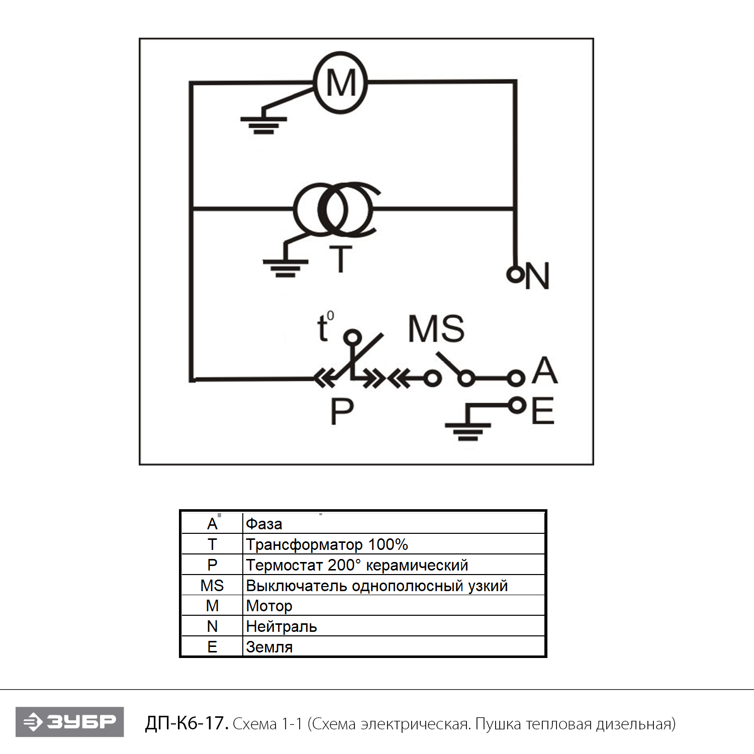 Пушка дизельная прямого нагрева, К6 ДП-К6-17