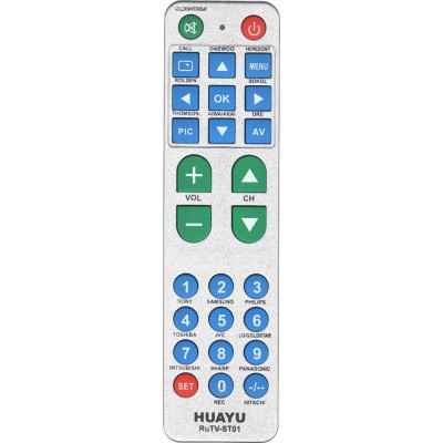 Универсальный пульт Huayu RUTV-ST01 (для различных марок TV+ LED+HD)